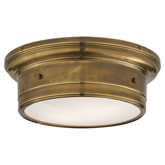 Load image into Gallery viewer, Visual Comfort Signature - SS 4015HAB-WG - Two Light Flush Mount - Siena2 - Hand-Rubbed Antique Brass
