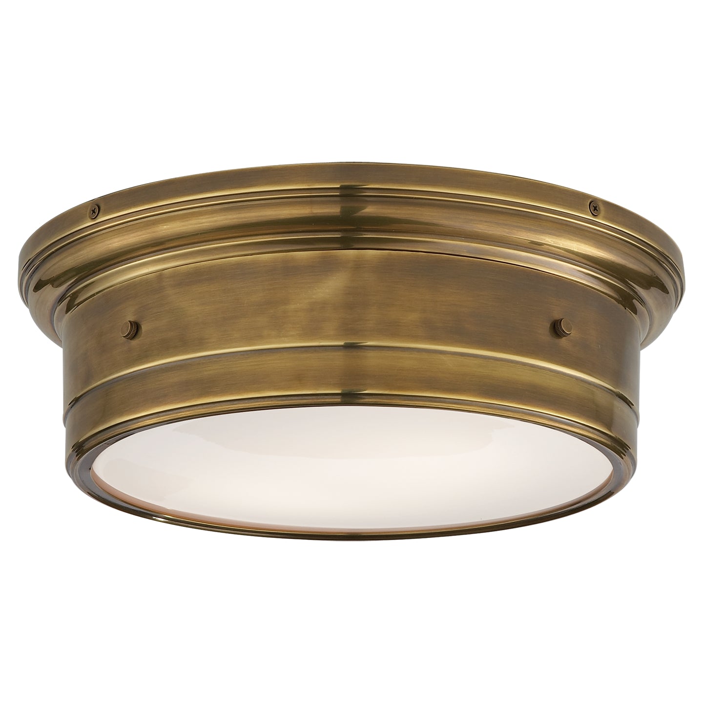 Load image into Gallery viewer, Visual Comfort Signature - SS 4016HAB-WG - Two Light Flush Mount - Siena2 - Hand-Rubbed Antique Brass
