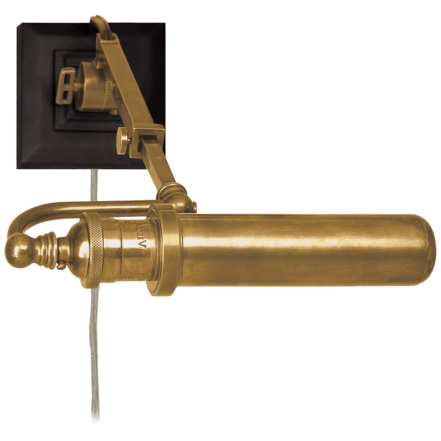 Cabinet Maker LED Library Light in Hand-Rubbed Antique Brass
