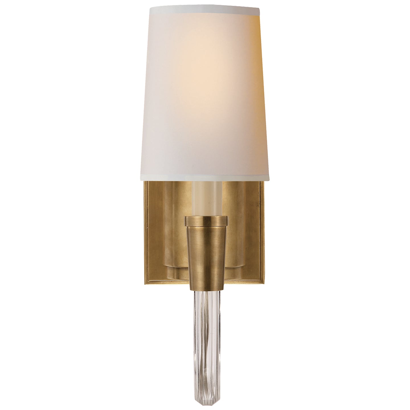 Visual Comfort Signature - TOB 2032HAB-NP - One Light Wall Sconce - Vivian - Hand-Rubbed Antique Brass