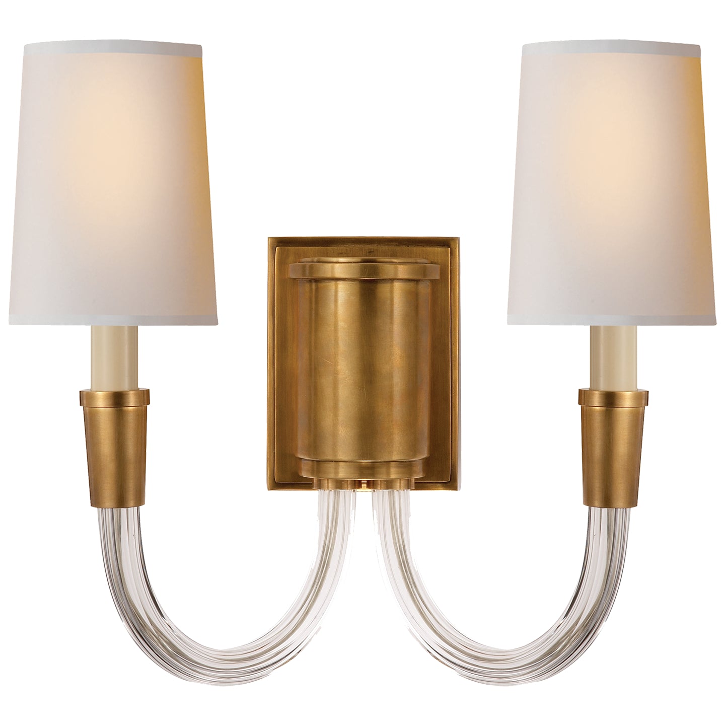 Load image into Gallery viewer, Visual Comfort Signature - TOB 2033HAB-NP - Two Light Wall Sconce - Vivian - Hand-Rubbed Antique Brass

