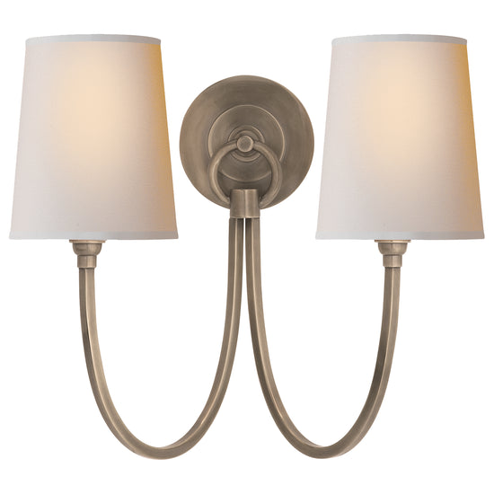Load image into Gallery viewer, Visual Comfort Signature - TOB 2126AN-NP - Two Light Wall Sconce - Reed - Antique Nickel
