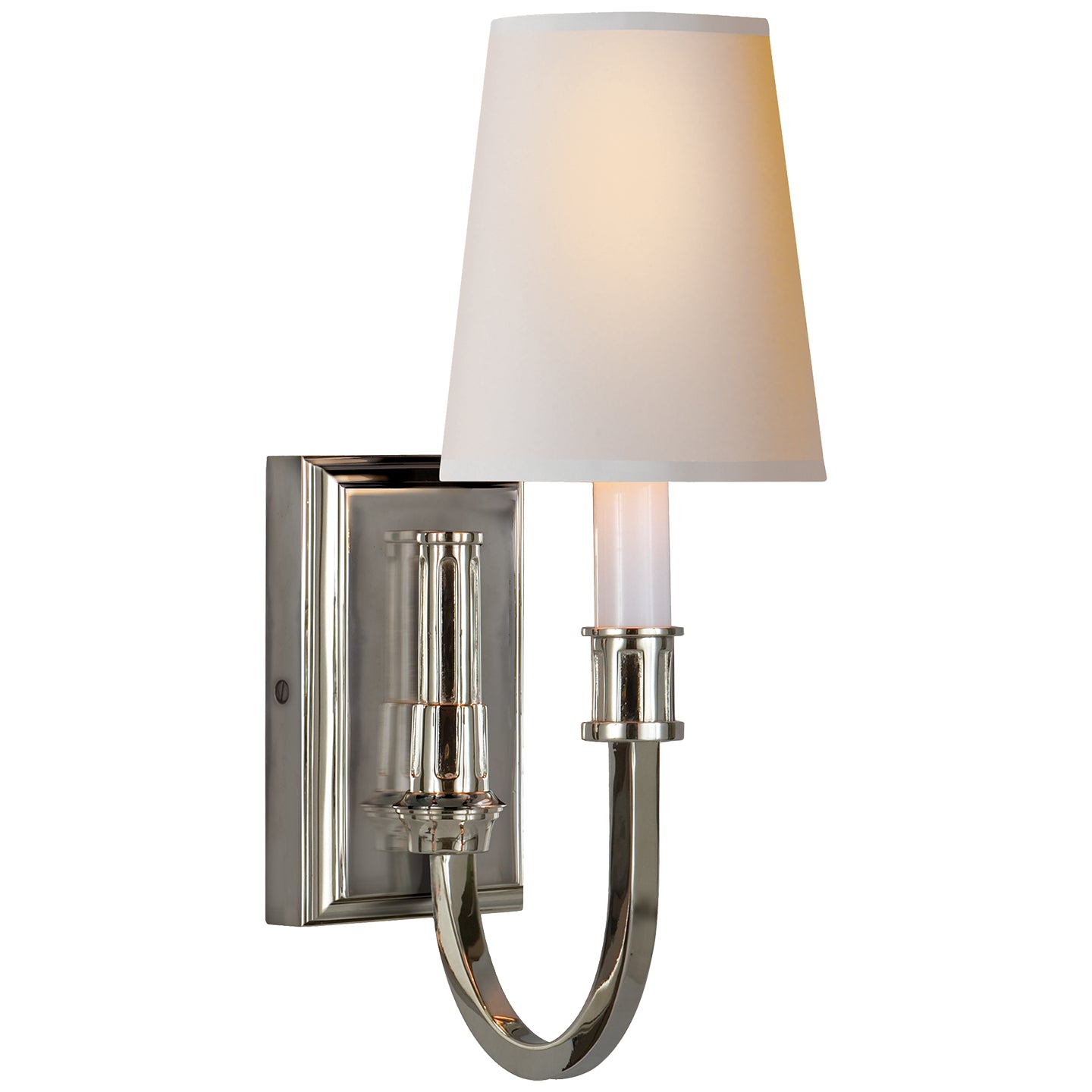 Load image into Gallery viewer, Visual Comfort Signature - TOB 2327PN-NP - One Light Wall Sconce - Modern Library - Polished Nickel

