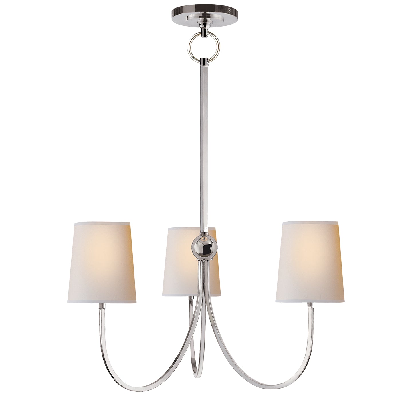 Load image into Gallery viewer, Visual Comfort Signature - TOB 5009PN-NP - Three Light Chandelier - Reed - Polished Nickel
