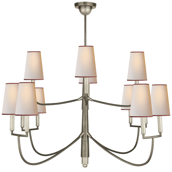 Load image into Gallery viewer, Visual Comfort Signature - TOB 5017AN-NP/RT - 12 Light Chandelier - Farlane - Antique Nickel
