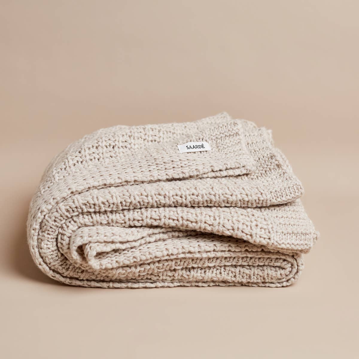 Jasmin Wool Throw- Oatmeal - Curated Home Decor