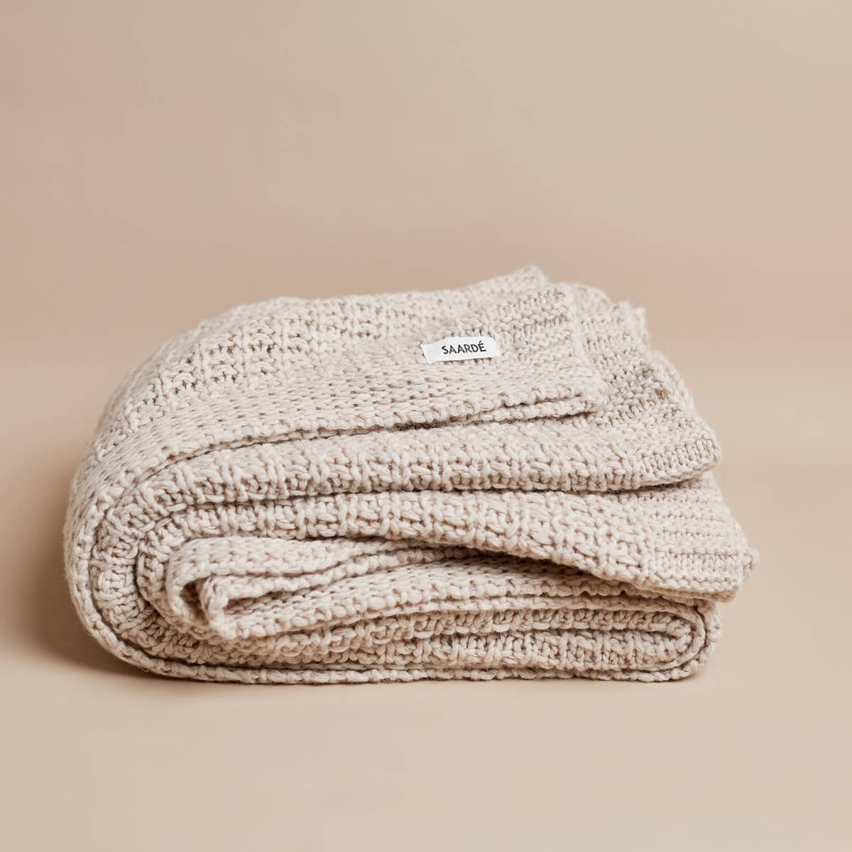 Load image into Gallery viewer, Jasmin Wool Throw- Oatmeal - Curated Home Decor

