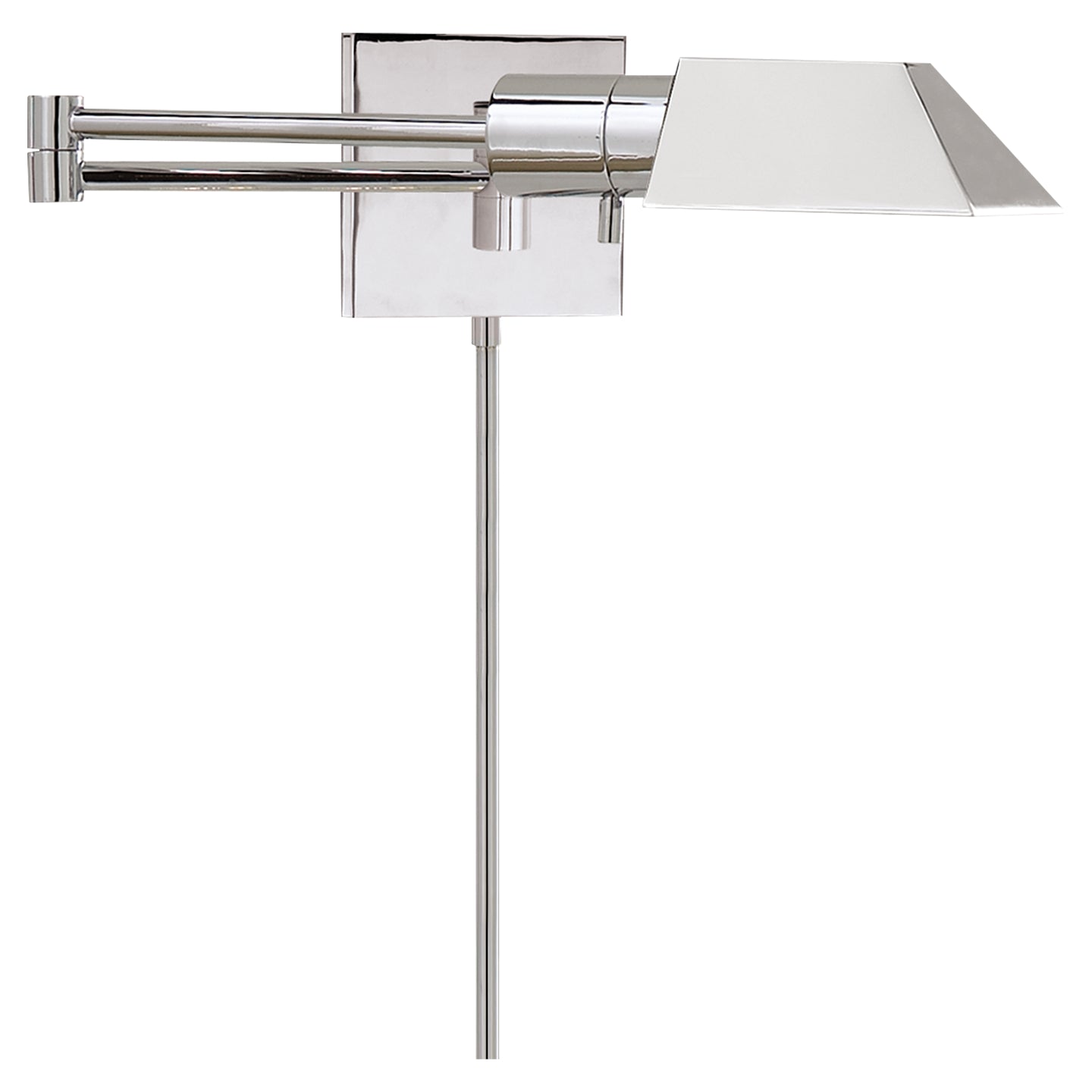 Visual Comfort Signature - 82034 PN - One Light Swing Arm Wall Lamp - VC CLASSIC - Polished Nickel