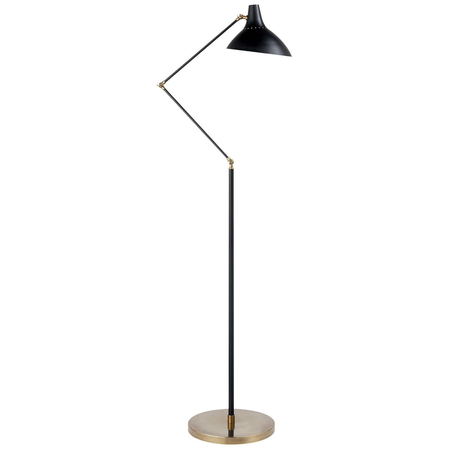 Load image into Gallery viewer, Visual Comfort Signature - ARN 1006BLK - One Light Floor Lamp - Charlton - Black and Brass
