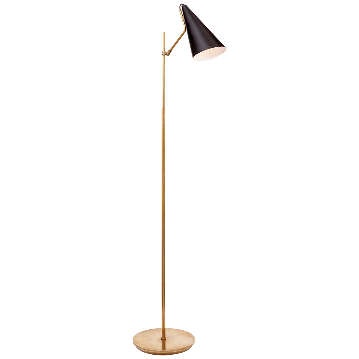 Load image into Gallery viewer, Visual Comfort Signature - ARN 1010HAB-BLK - One Light Floor Lamp - Clemente - Brass with Black
