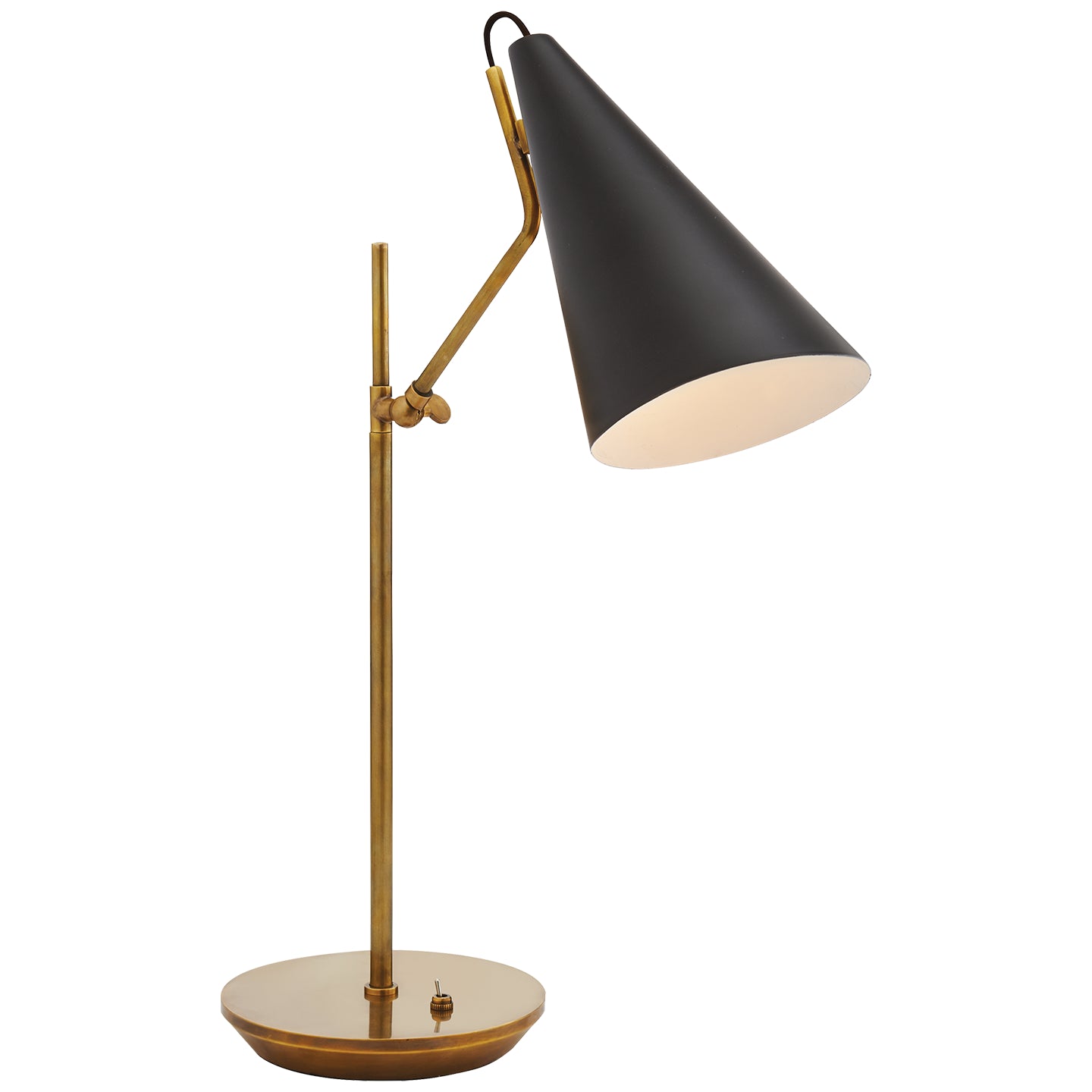 Load image into Gallery viewer, Visual Comfort Signature - ARN 3010HAB-BLK - One Light Table Lamp - Clemente - Brass with Black
