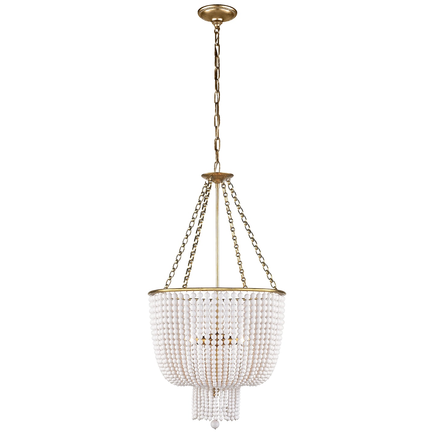 Load image into Gallery viewer, Visual Comfort Signature - ARN 5102HAB-WG - Four Light Chandelier - Jacqueline - Hand-Rubbed Antique Brass
