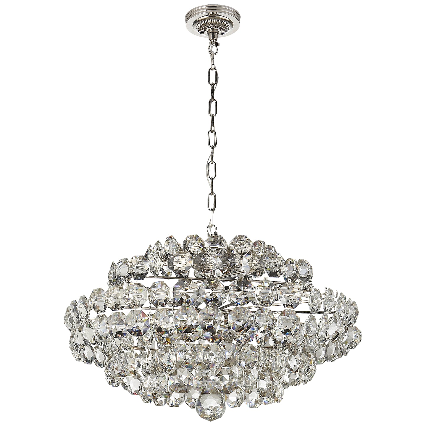 Load image into Gallery viewer, Visual Comfort Signature - ARN 5105PN-CG - 12 Light Chandelier - SANGER - Polished Nickel
