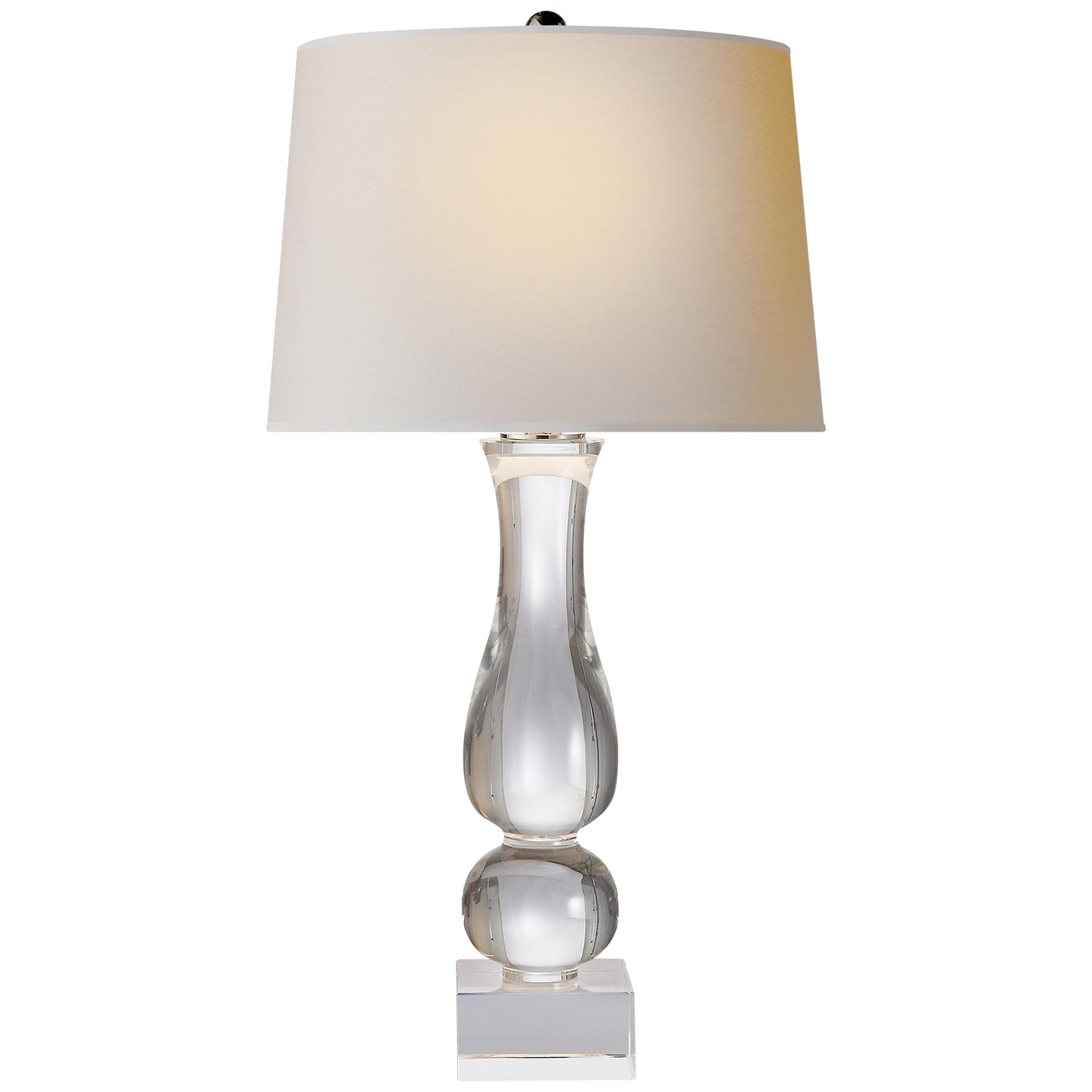 Visual Comfort Signature - CHA 8646CG-NP - One Light Table Lamp - Contemporary Balustrade - Crystal