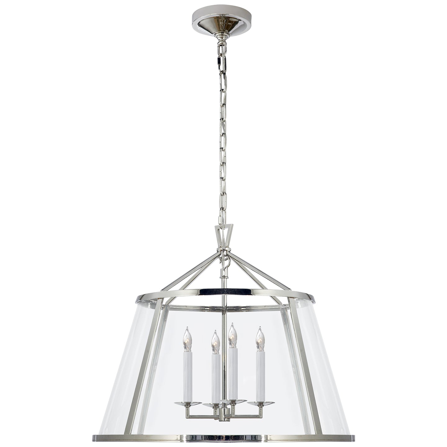 Load image into Gallery viewer, Visual Comfort Signature - CHC 2202PN-CG - Four Light Pendant - Darlana Pendant - Polished Nickel
