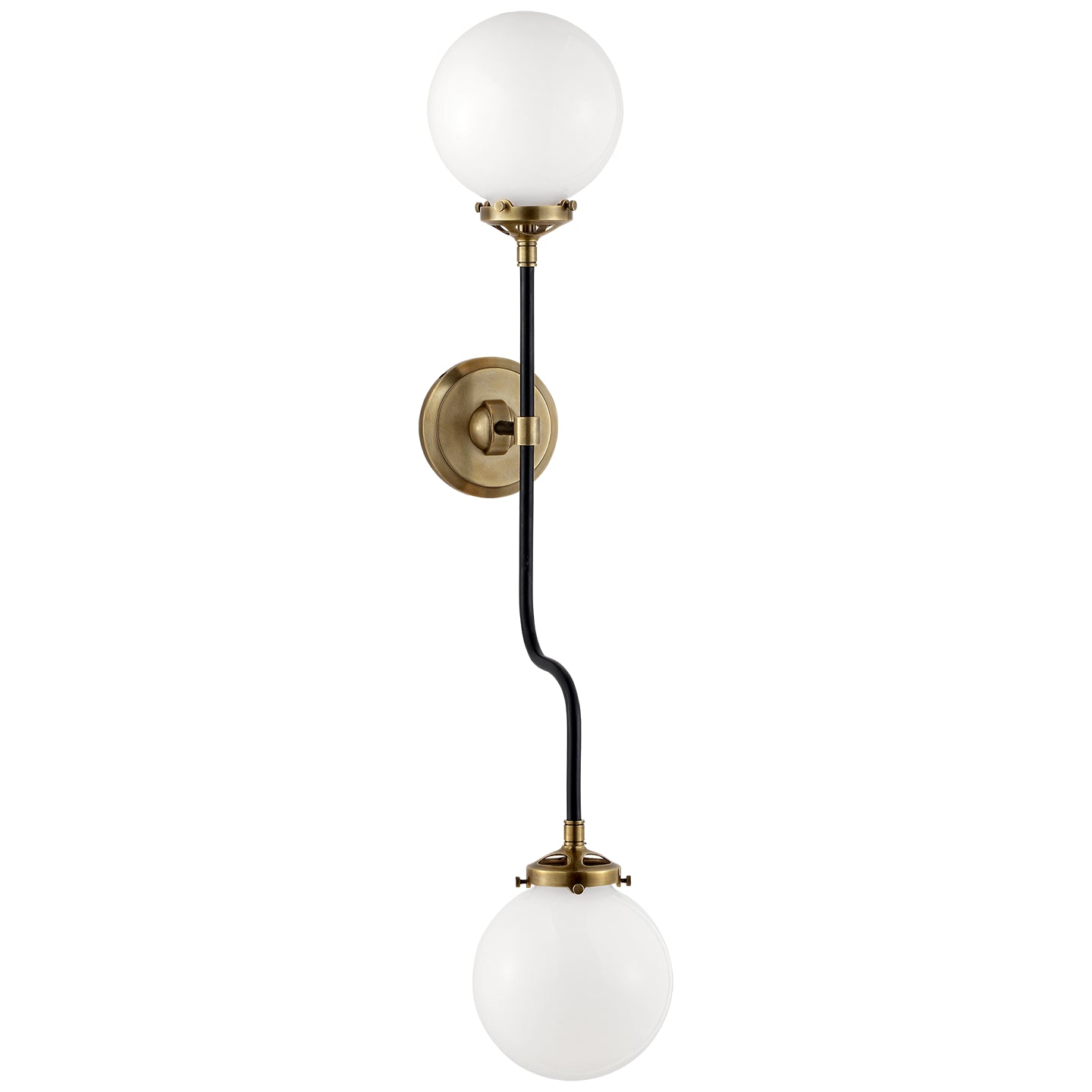 Visual Comfort Signature - S 2022HAB-WG - Two Light Wall Sconce - bistro - Hand-Rubbed Antique Brass