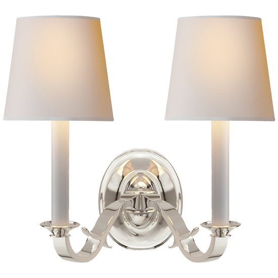 Visual Comfort Signature - TOB 2121PS-NP - Two Light Wall Sconce - Channing - Polished Silver
