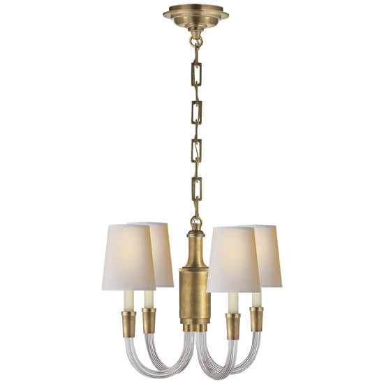 Load image into Gallery viewer, Visual Comfort Signature - TOB 5031HAB-NP - Four Light Chandelier - Vivian - Crystal with Brass
