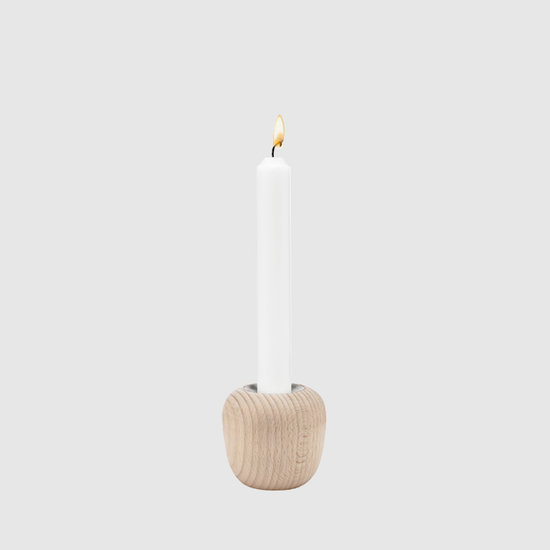 Ora Birch Candleholder - Small by Stelton - Curated Home Decor