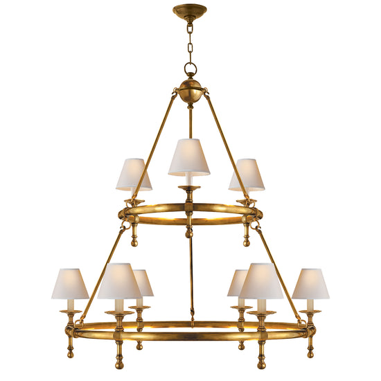 Visual Comfort Signature - SL 5813HAB-NP - Nine Light Chandelier - Classic - Hand-Rubbed Antique Brass