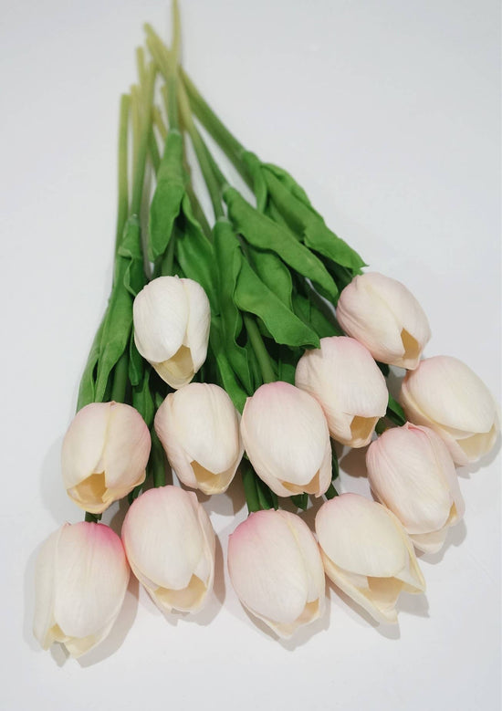 Latex Real Touch Tulips Spring Home Wedding Flower Set of 10 - Curated Home Decor