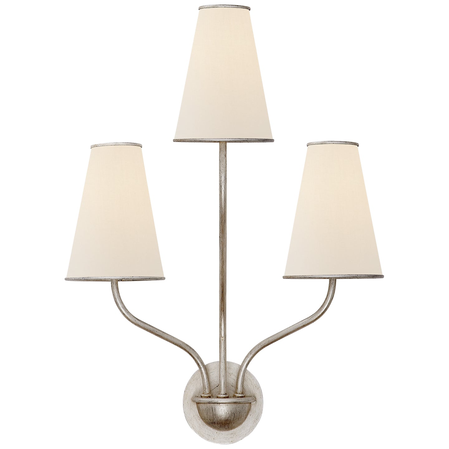 Visual Comfort Signature - ARN 2051BSL-L - Three Light Wall Sconce - Montreuil - Burnished Silver Leaf