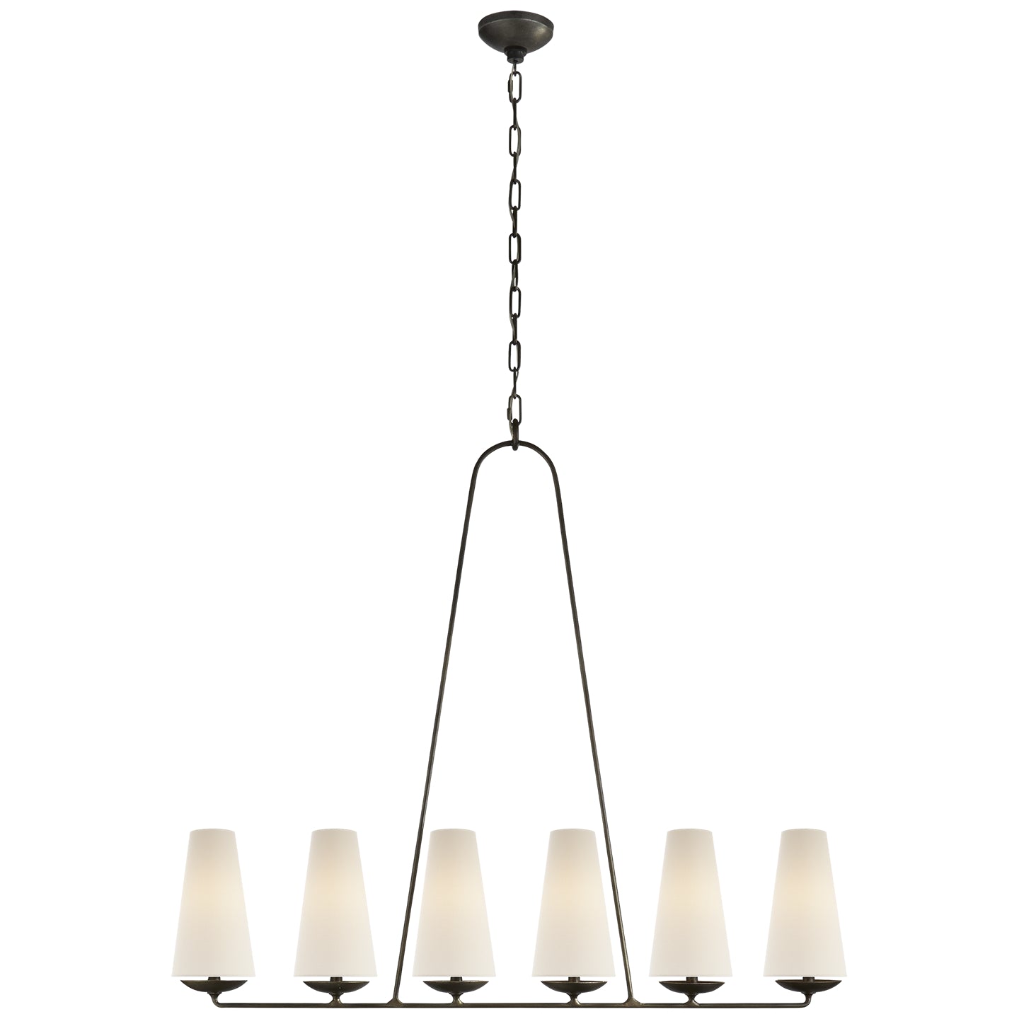 Load image into Gallery viewer, Visual Comfort Signature - ARN 5201AI-L - Six Light Chandelier - Fontaine - Aged Iron
