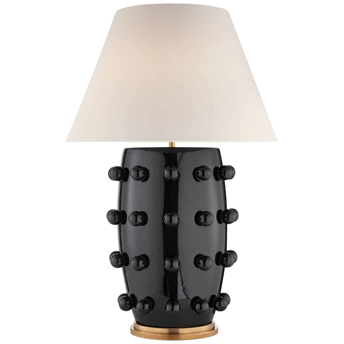 Visual Comfort Signature - KW 3032BLK-L - One Light Table Lamp - Linden - Black Porcelain