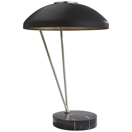 Visual Comfort Signature - KW 3331PN/BLK - One Light Table Lamp - Coquette - Polished Nickel