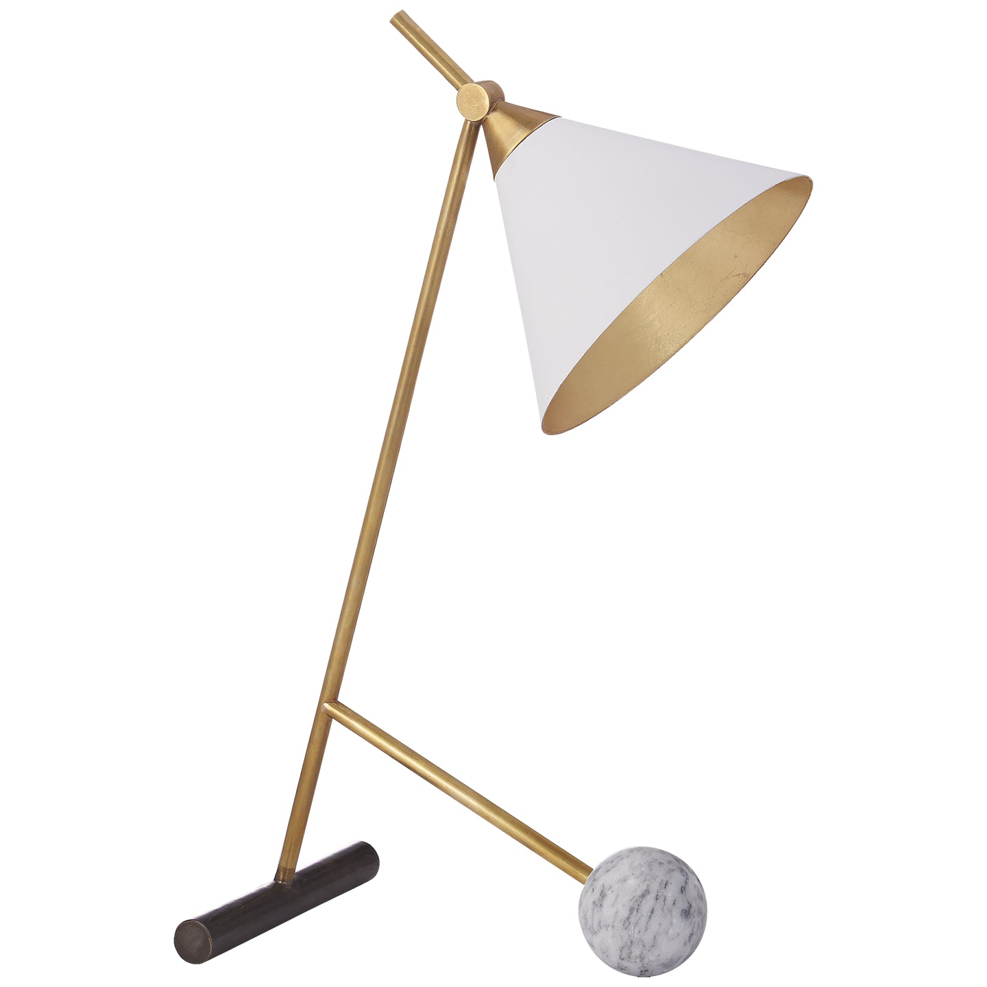 Visual Comfort Signature - KW 3410BZ/AB - One Light Table Lamp - Cleo - Bronze with Antique-Burnished Brass