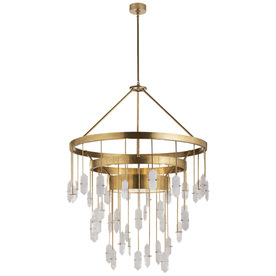 Load image into Gallery viewer, Visual Comfort Signature - KW 5012AB-Q - Six Light Chandelier - Halcyon - Antique-Burnished Brass
