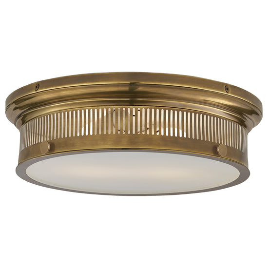 Load image into Gallery viewer, Visual Comfort Signature - CHC 4392AB-WG - Two Light Flush Mount - Alderly - Antique-Burnished Brass
