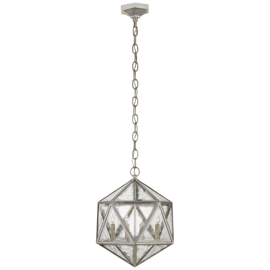 Load image into Gallery viewer, Visual Comfort Signature - CHC 5201BSL-AM - Four Light Lantern - Zeno - Burnished Silver Leaf
