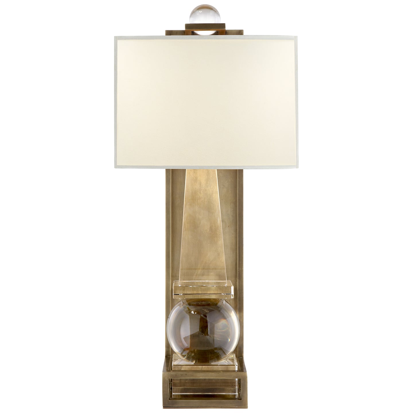 Visual Comfort Signature - CHD 2262CG/AB-PL - One Light Wall Sconce - Paladin - Crystal with Brass