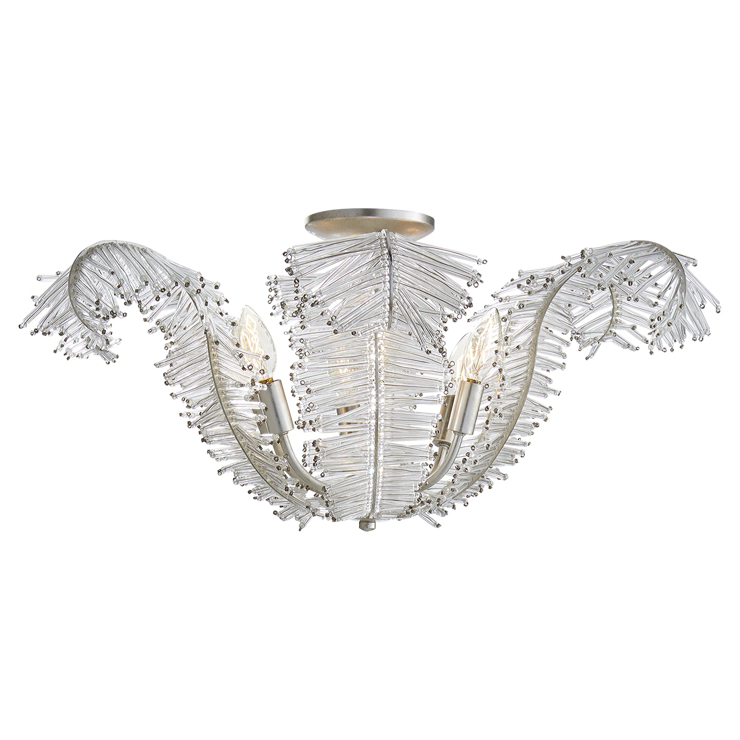 Load image into Gallery viewer, Visual Comfort Signature - NW 4051BSL-CG - Six Light Semi Flush Mount - Calais - Burnished Silver Leaf
