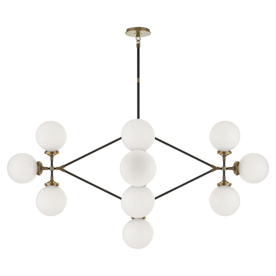 Visual Comfort Signature - S 5024HAB/BLK-WG - 14 Light Chandelier - Bistro - Hand-Rubbed Antique Brass and Black