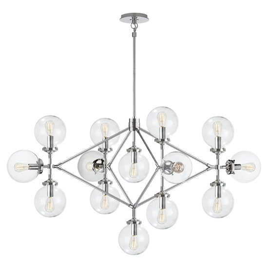 Load image into Gallery viewer, Visual Comfort Signature - S 5024PN-CG - 14 Light Chandelier - Bistro - Polished Nickel

