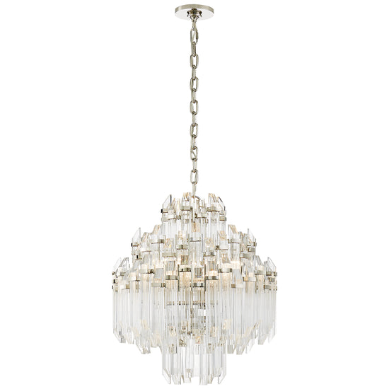 Visual Comfort Signature - SK 5424PN-CA - Six Light Chandelier - Adele - Polished Nickel with Clear Acrylic