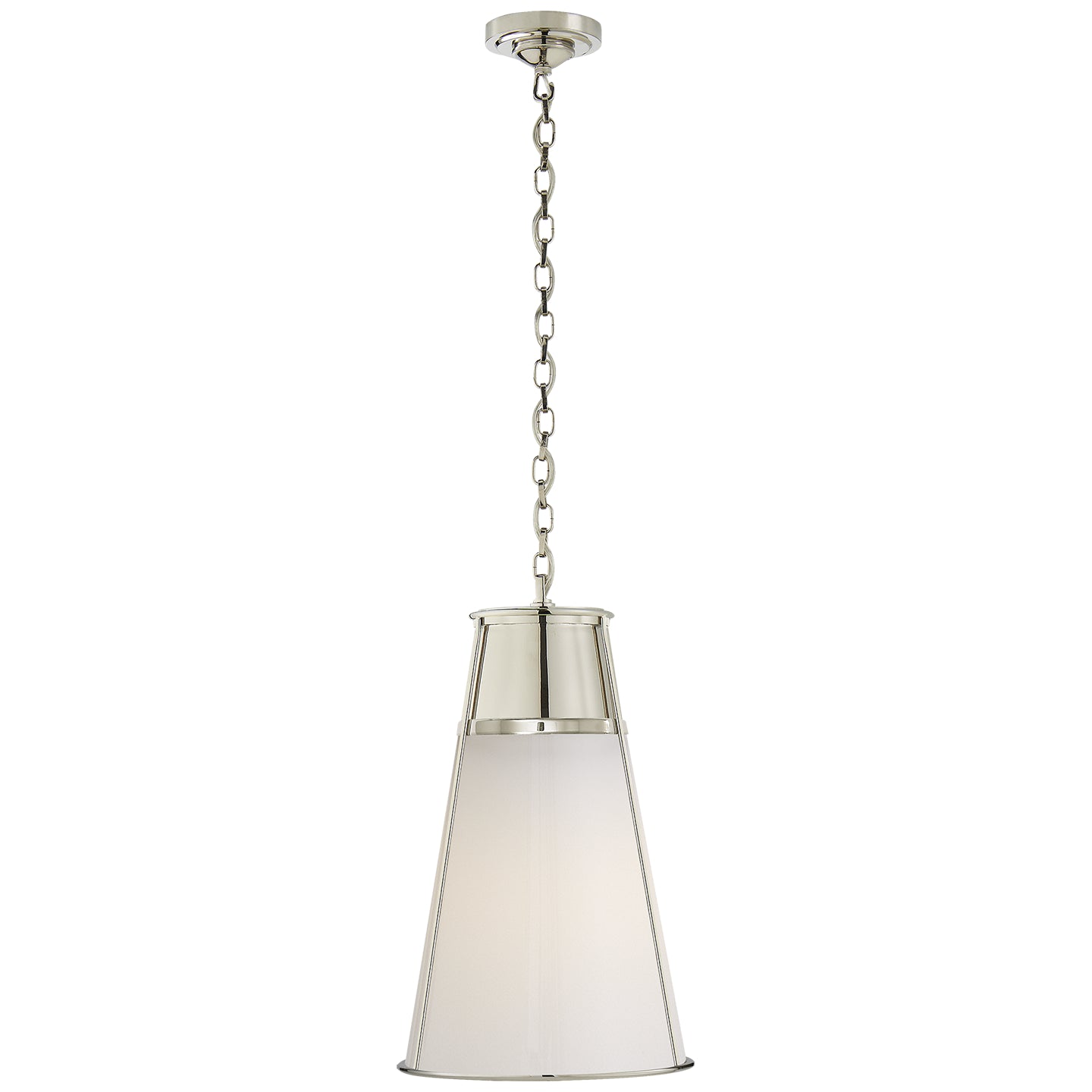 Load image into Gallery viewer, Visual Comfort Signature - TOB 5753PN-WG - One Light Pendant - Robinson - Polished Nickel
