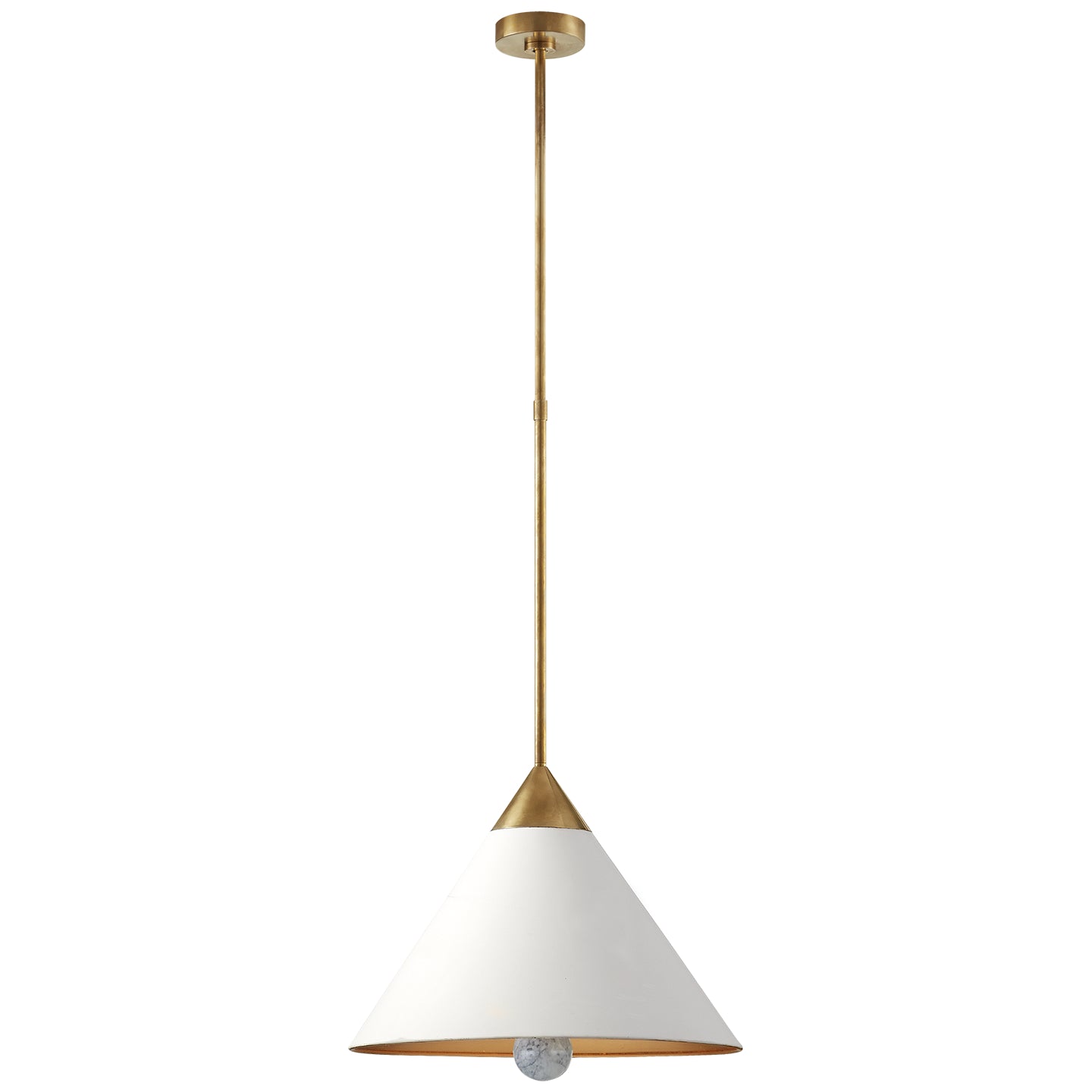 Load image into Gallery viewer, Visual Comfort Signature - KW 5509AB/AW-FA - LED Pendant - Cleo - Antique-Burnished Brass
