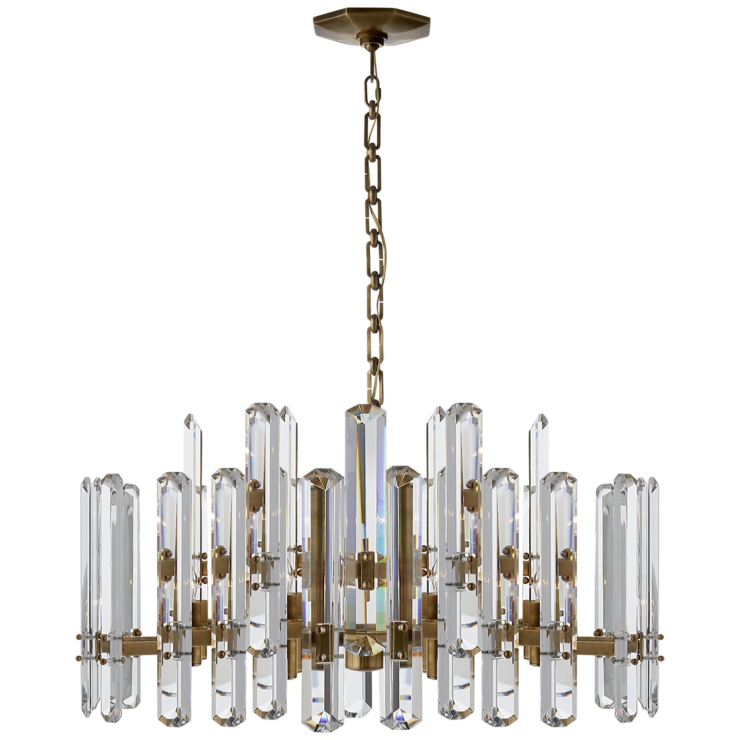 Load image into Gallery viewer, Visual Comfort Signature - ARN 5125HAB-CG - 18 Light Chandelier - Bonnington - Hand-Rubbed Antique Brass
