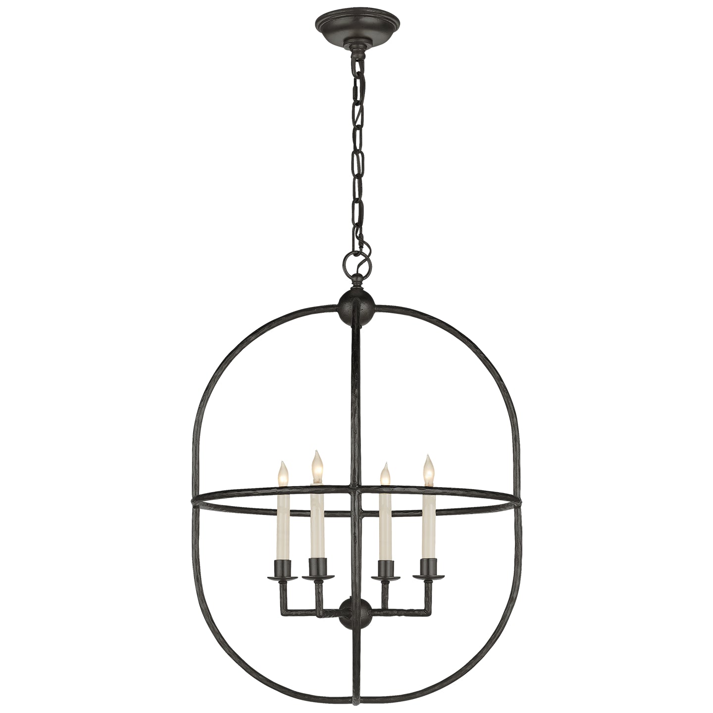 Load image into Gallery viewer, Visual Comfort Signature - CHC 2224AI - Four Light Lantern - Desmond Cage - Aged Iron
