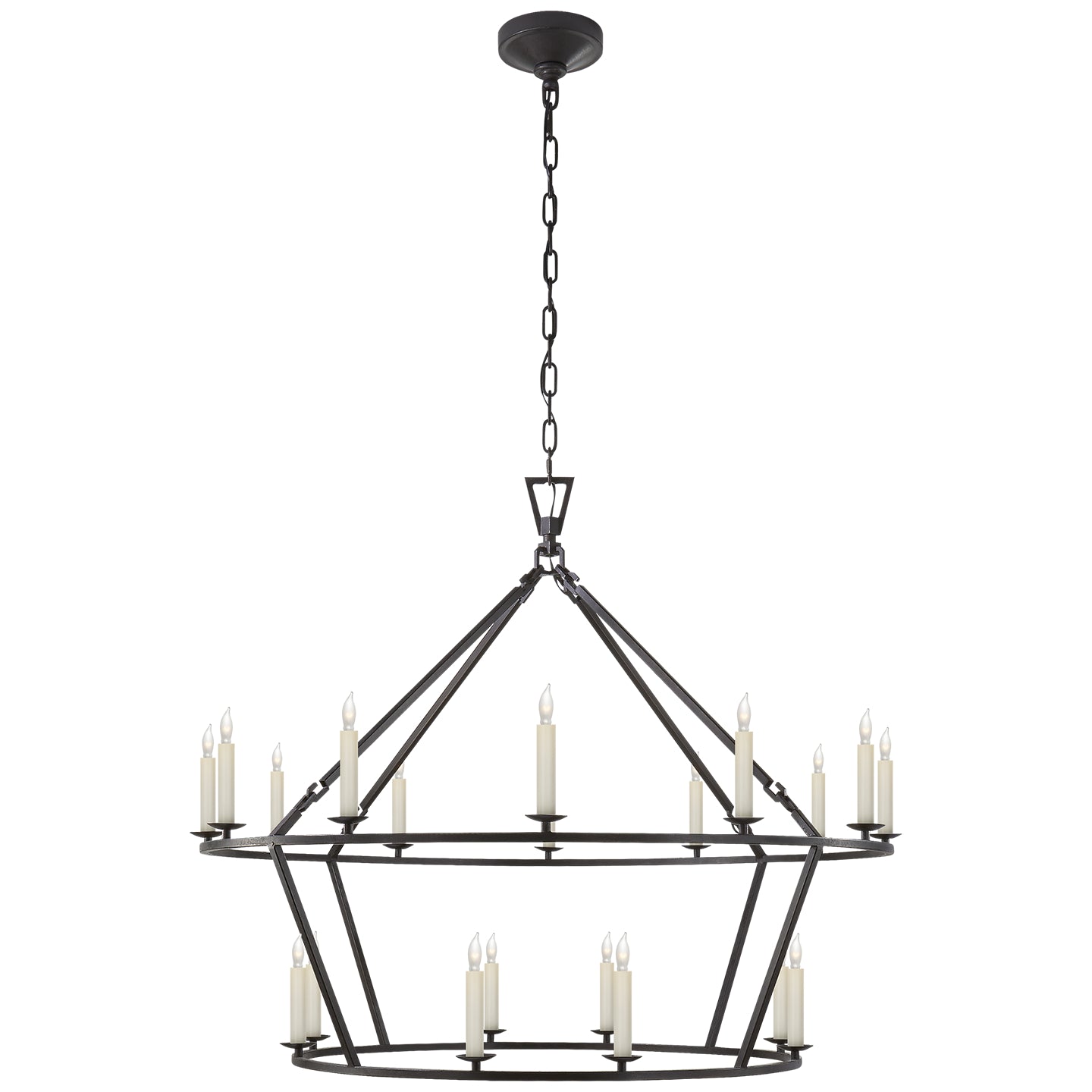 Load image into Gallery viewer, Visual Comfort Signature - CHC 5179AI - 20 Light Chandelier - Darlana Ring - Aged Iron

