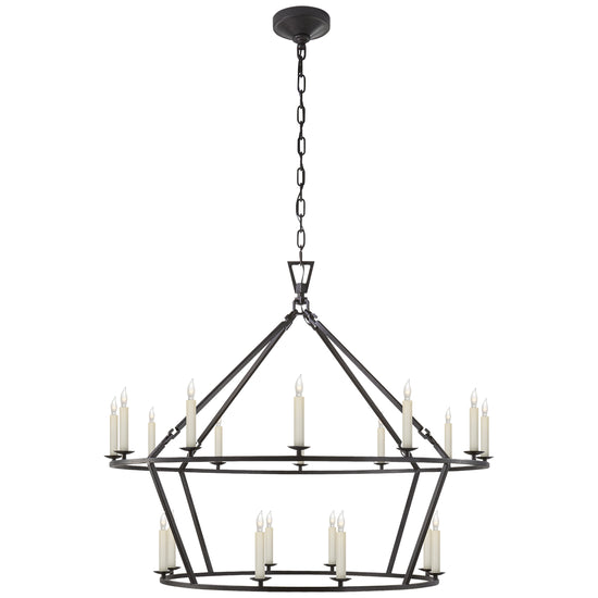 Load image into Gallery viewer, Visual Comfort Signature - CHC 5179AI - 20 Light Chandelier - Darlana Ring - Aged Iron
