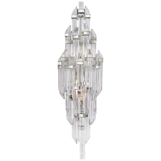 Visual Comfort Signature - SK 2404PN-CA - Two Light Wall Sconce - Adele - Polished Nickel with Clear Acrylic