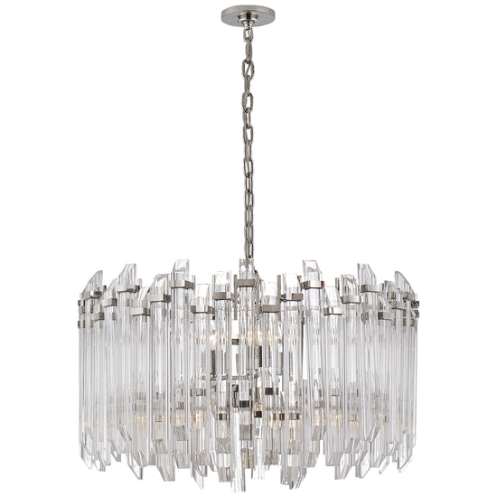 Visual Comfort Signature - SK 5421PN-CA - Four Light Chandelier - Adele - Polished Nickel with Clear Acrylic