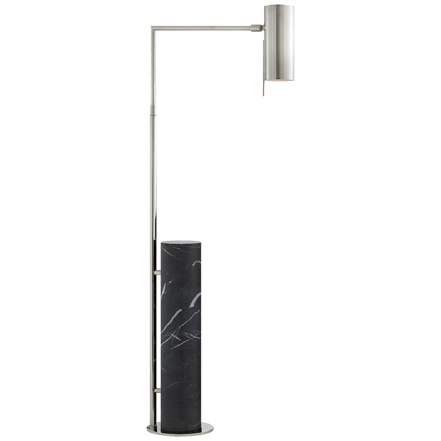 Load image into Gallery viewer, Visual Comfort Signature - KW 1611PN/BM - LED Floor Lamp - Alma - Polished Nickel and Black Marble
