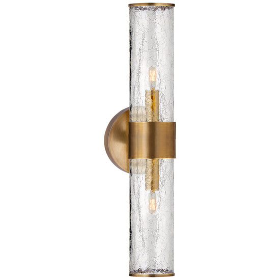 Visual Comfort Signature - KW 2118AB-CRG - Two Light Wall Sconce - Liaison - Antique-Burnished Brass