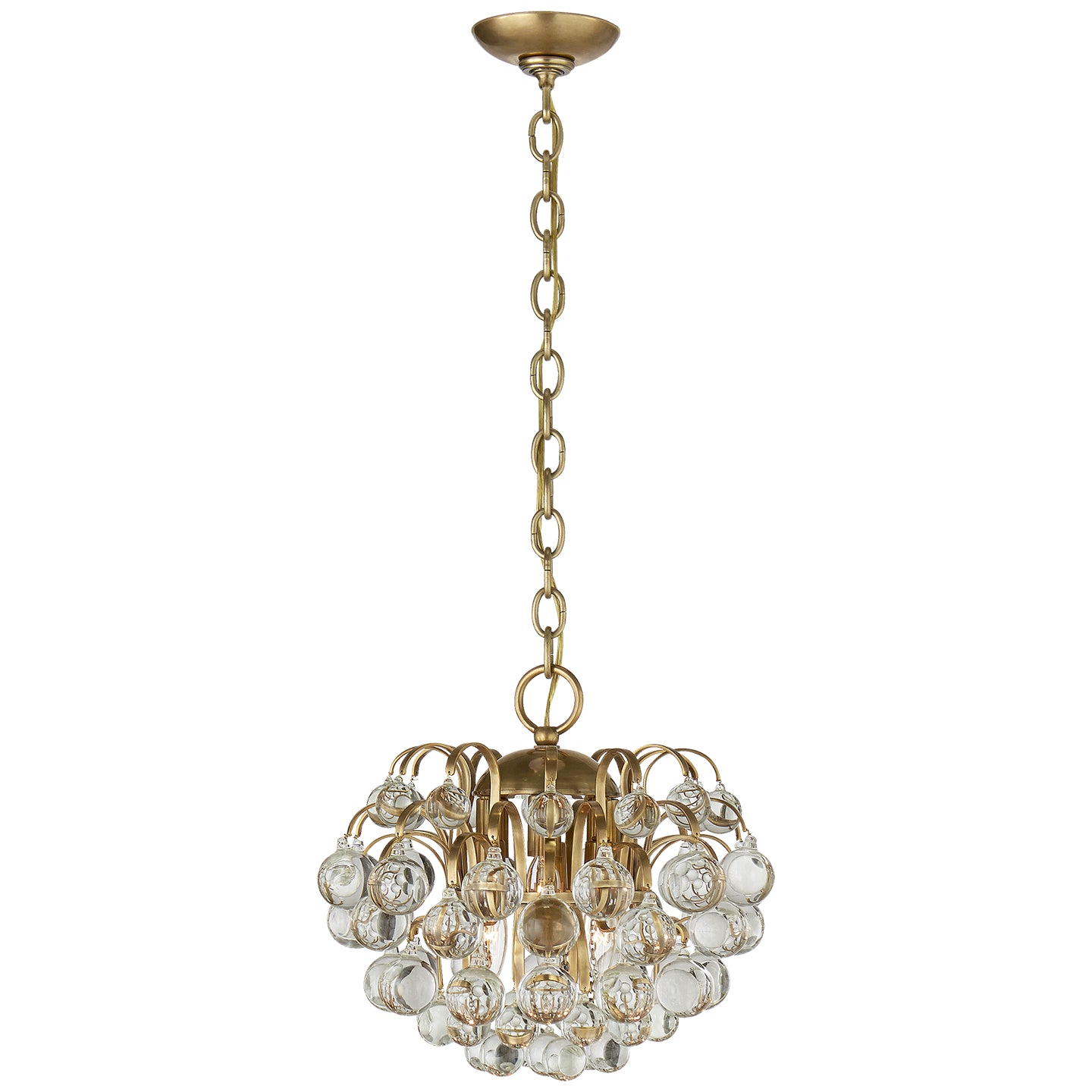 Load image into Gallery viewer, Visual Comfort Signature - ARN 5122HAB-CG - Six Light Chandelier - Bellvale - Hand-Rubbed Antique Brass
