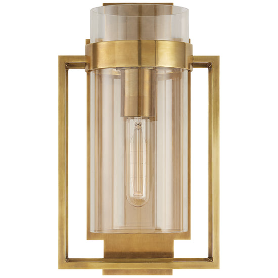 Visual Comfort Signature - S 2167HAB-CG - One Light Wall Sconce - Presidio - Hand-Rubbed Antique Brass